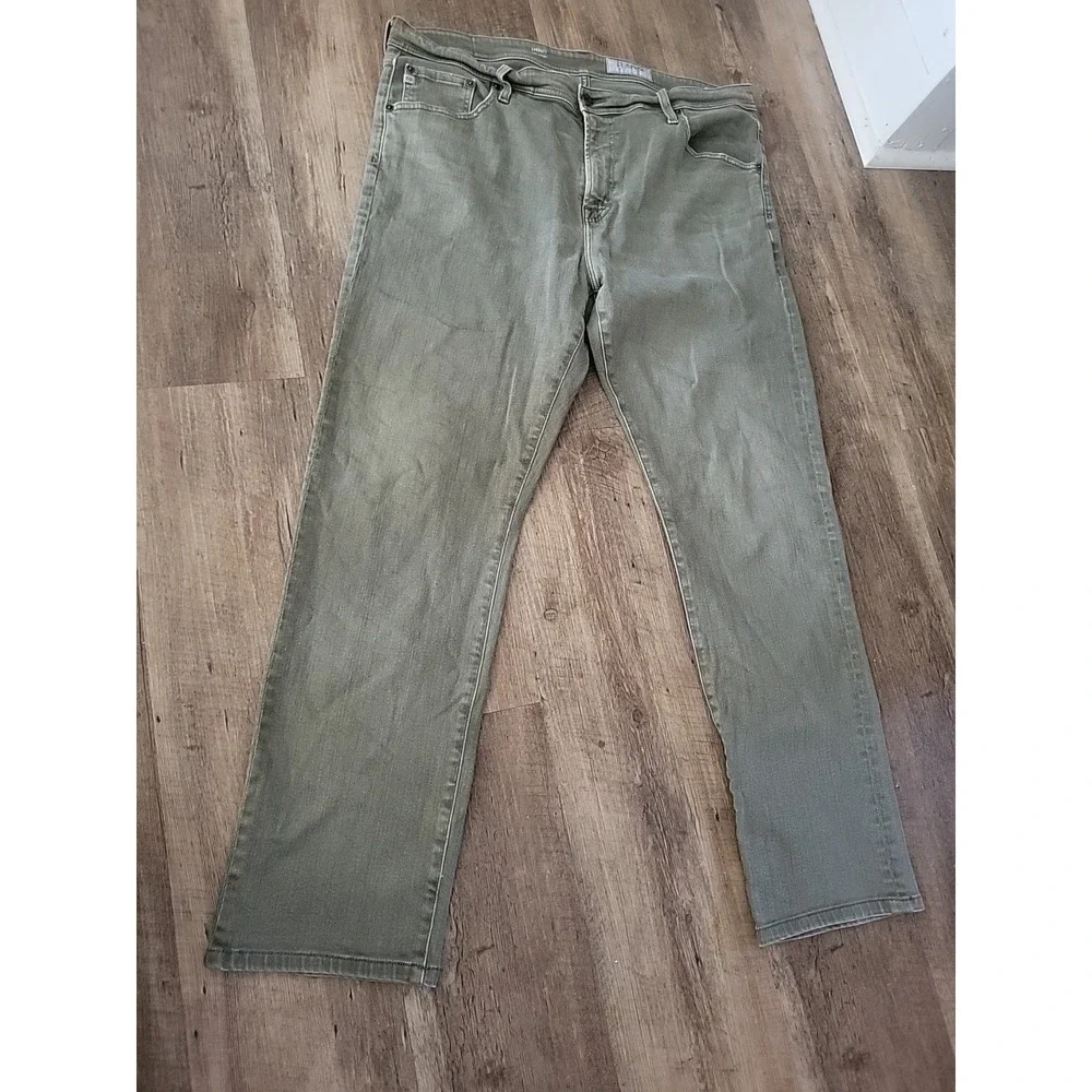 AG Adriano Goldschmied Everett Slim Straight Pants Olive Green Mens 40x33 - Picture 1 of 8